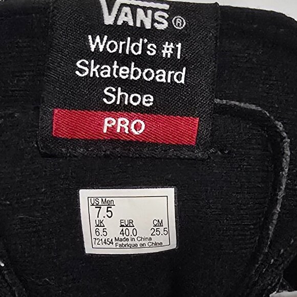 VANS x Sketchy Tank Sk8-Hi Pro Shoes - Black - Sz 7.5 US - Picture 10 of 12